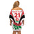 Custom England Rugby Family Matching Off Shoulder Short Dress and Hawaiian Shirt Come On Red Rose Word Cup 2023 LT9 - Wonder Print Shop