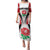 Custom England Rugby Family Matching Puletasi Dress and Hawaiian Shirt Come On Red Rose Word Cup 2023 - Wonder Print Shop