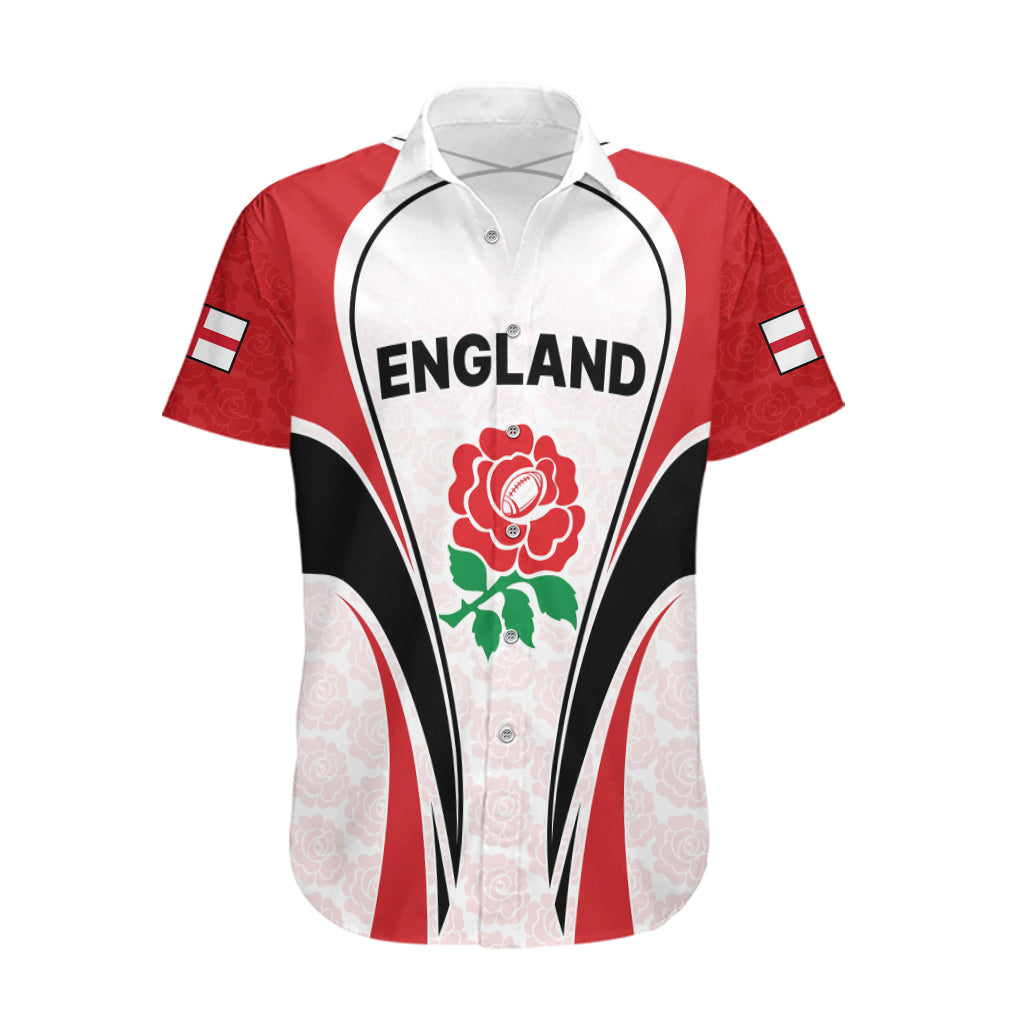 Custom England Rugby Hawaiian Shirt Come On Red Rose Word Cup 2023 - Wonder Print Shop