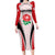 Custom England Rugby Long Sleeve Bodycon Dress Come On Red Rose Word Cup 2023 - Wonder Print Shop