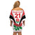 Custom England Rugby Off Shoulder Short Dress Come On Red Rose Word Cup 2023 - Wonder Print Shop