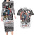 USA Darts Couples Matching Long Sleeve Bodycon Dress and Hawaiian Shirt American Bald Eagle with Grunge Style LT9 - Wonder Print Shop