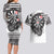 USA Darts Couples Matching Long Sleeve Bodycon Dress and Hawaiian Shirt American Bald Eagle with Grunge Style LT9 - Wonder Print Shop