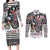 USA Darts Couples Matching Long Sleeve Bodycon Dress and Long Sleeve Button Shirt American Bald Eagle with Grunge Style LT9 - Wonder Print Shop