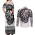 USA Darts Couples Matching Off Shoulder Maxi Dress and Long Sleeve Button Shirt American Bald Eagle with Grunge Style LT9 - Wonder Print Shop