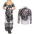 USA Darts Couples Matching Summer Maxi Dress and Long Sleeve Button Shirt American Bald Eagle with Grunge Style LT9 - Wonder Print Shop