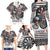 USA Darts Family Matching Long Sleeve Bodycon Dress and Hawaiian Shirt American Bald Eagle with Grunge Style LT9 - Wonder Print Shop