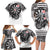 USA Darts Family Matching Long Sleeve Bodycon Dress and Hawaiian Shirt American Bald Eagle with Grunge Style LT9 - Wonder Print Shop