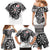 USA Darts Family Matching Mermaid Dress and Hawaiian Shirt American Bald Eagle with Grunge Style LT9 - Wonder Print Shop