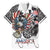 USA Darts Family Matching Mermaid Dress and Hawaiian Shirt American Bald Eagle with Grunge Style LT9 - Wonder Print Shop