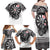 USA Darts Family Matching Off Shoulder Maxi Dress and Hawaiian Shirt American Bald Eagle with Grunge Style LT9 - Wonder Print Shop