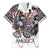 USA Darts Family Matching Summer Maxi Dress and Hawaiian Shirt American Bald Eagle with Grunge Style - Wonder Print Shop