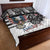 USA Darts Quilt Bed Set American Bald Eagle with Grunge Style - Wonder Print Shop