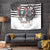 USA Darts Tapestry American Bald Eagle with Grunge Style