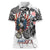 USA Darts Women Polo Shirt American Bald Eagle with Grunge Style