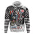 USA Darts Zip Hoodie American Bald Eagle with Grunge Style - Wonder Print Shop