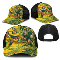 Personalized South Africa vs Australia Baseball Net Cap Springboks Wallabies Two Nations One Battle