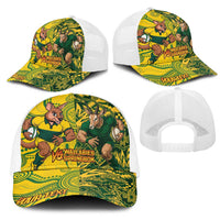 Personalized South Africa vs Australia Baseball Net Cap Springboks Wallabies Two Nations One Battle