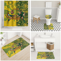 Custom South Africa vs Australia Bathroom Set Springboks Wallabies Two Nations One Battle