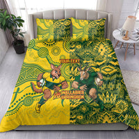 Custom South Africa vs Australia Bedding Set Springboks Wallabies Two Nations One Battle