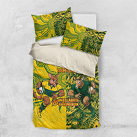 Custom South Africa vs Australia Bedding Set Springboks Wallabies Two Nations One Battle