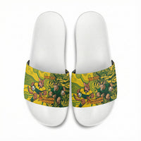 Custom South Africa vs Australia Slide Sandals Springboks Wallabies Two Nations One Battle