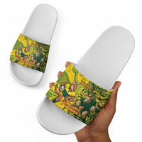 Custom South Africa vs Australia Slide Sandals Springboks Wallabies Two Nations One Battle