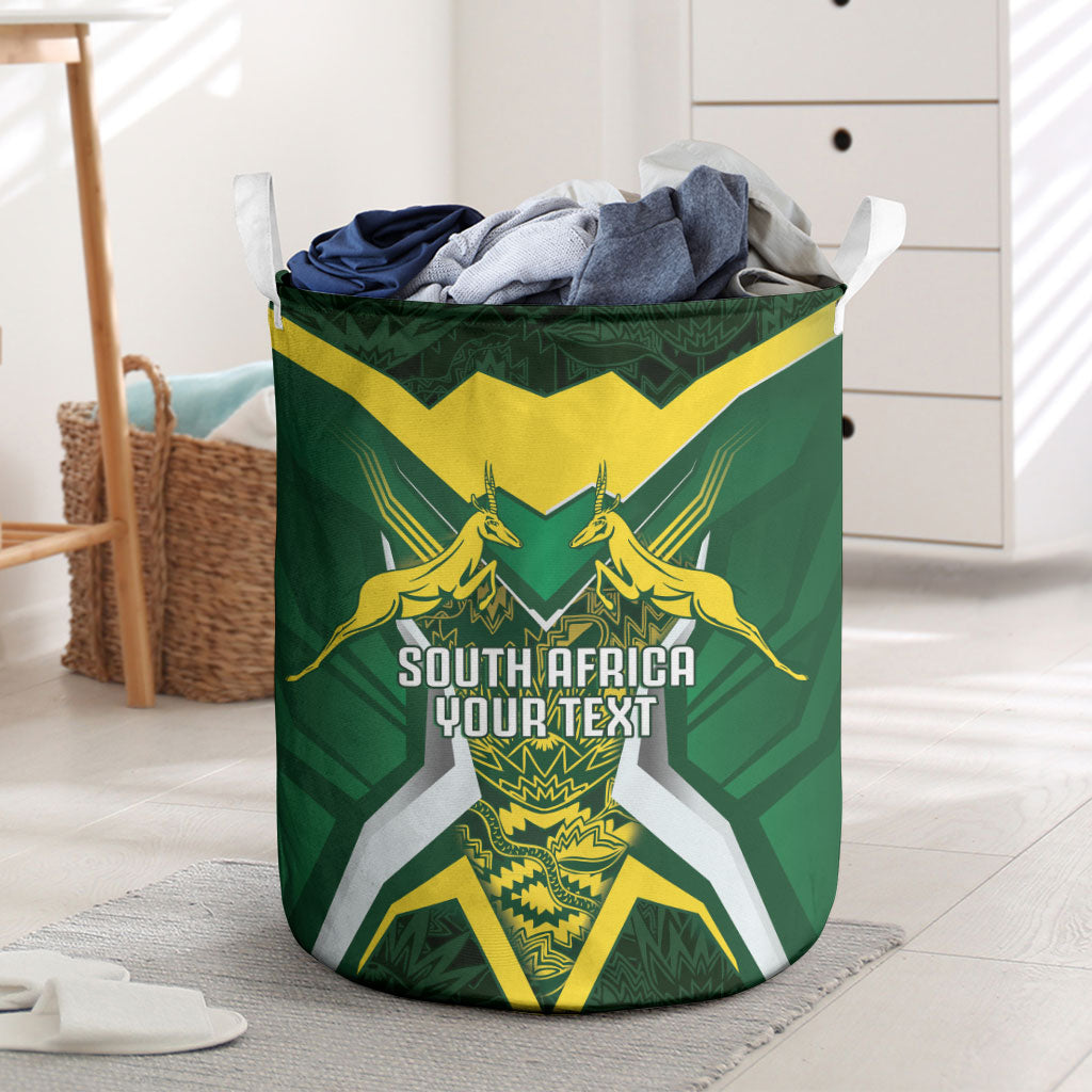 South Africa Springbok Custom Laundry Basket Rugby se Grootste Wedywering