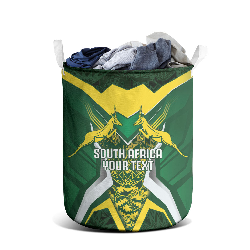 South Africa Springbok Custom Laundry Basket Rugby se Grootste Wedywering