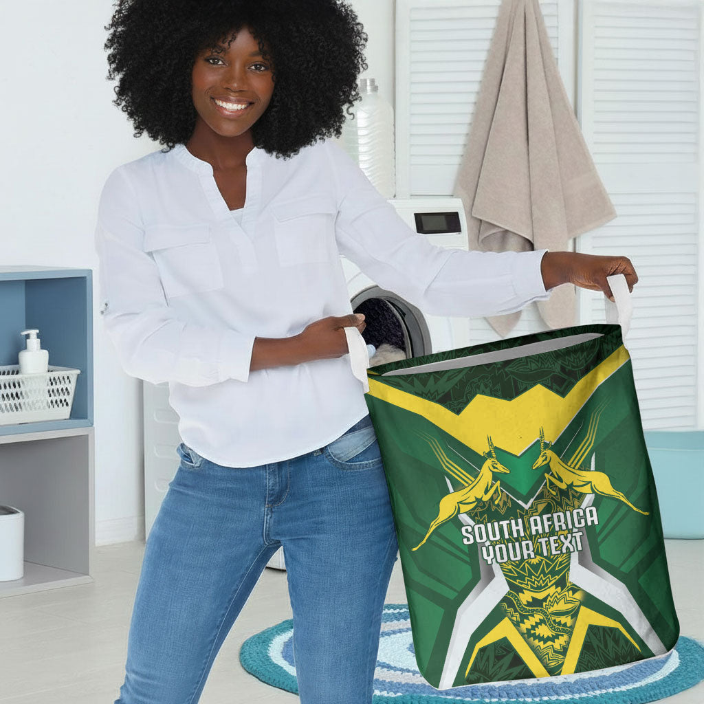 South Africa Springbok Custom Laundry Basket Rugby se Grootste Wedywering
