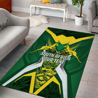 South Africa Springbok Custom Area Rug Rugby se Grootste Wedywering