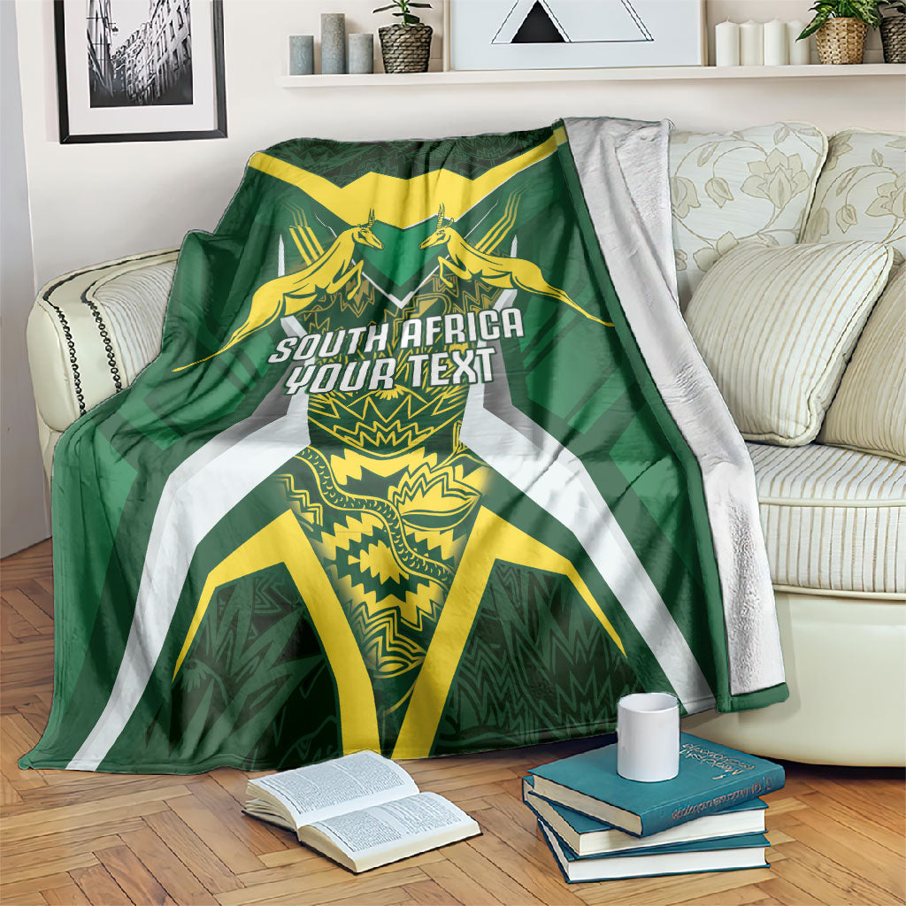 South Africa Springbok Custom Blanket Rugby se Grootste Wedywering