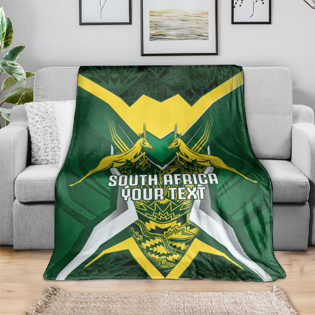 South Africa Springbok Custom Blanket Rugby se Grootste Wedywering