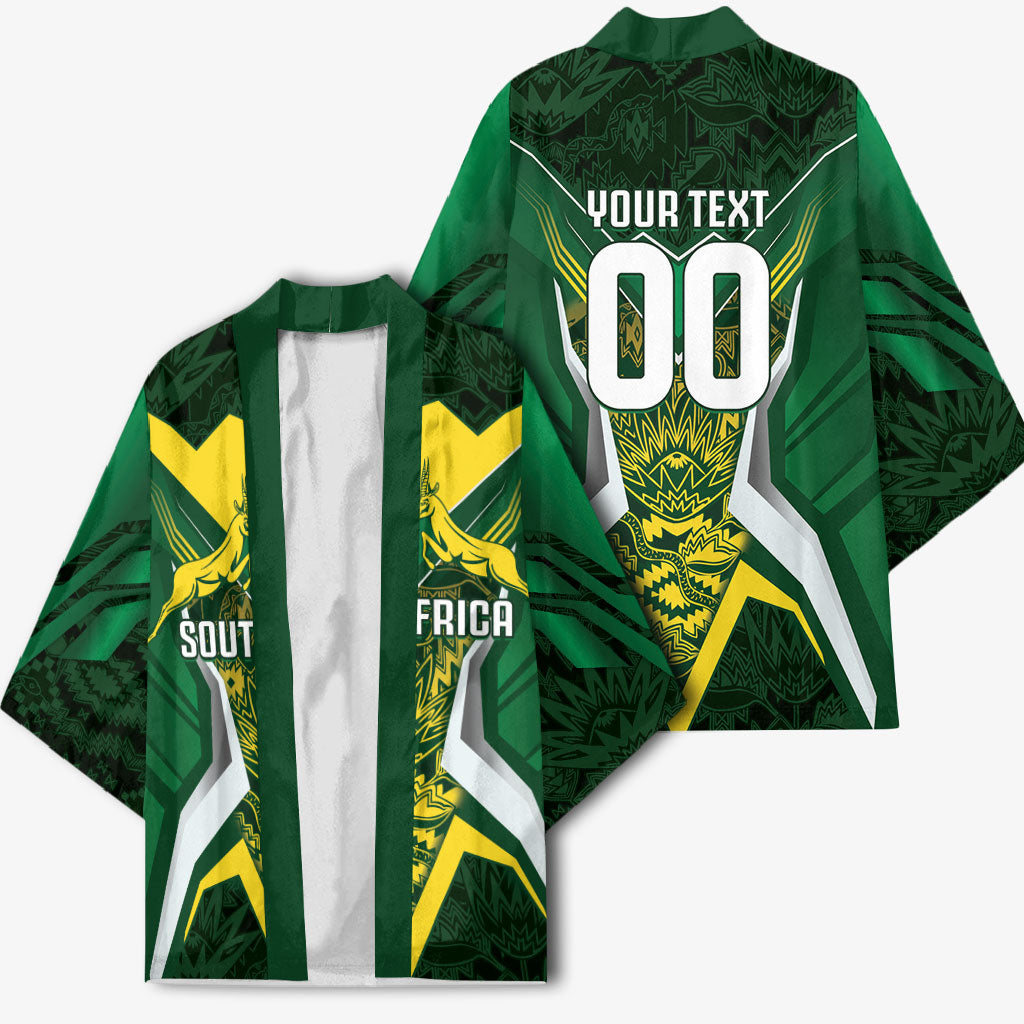 South Africa Springbok Custom Kimono Rugby se Grootste Wedywering