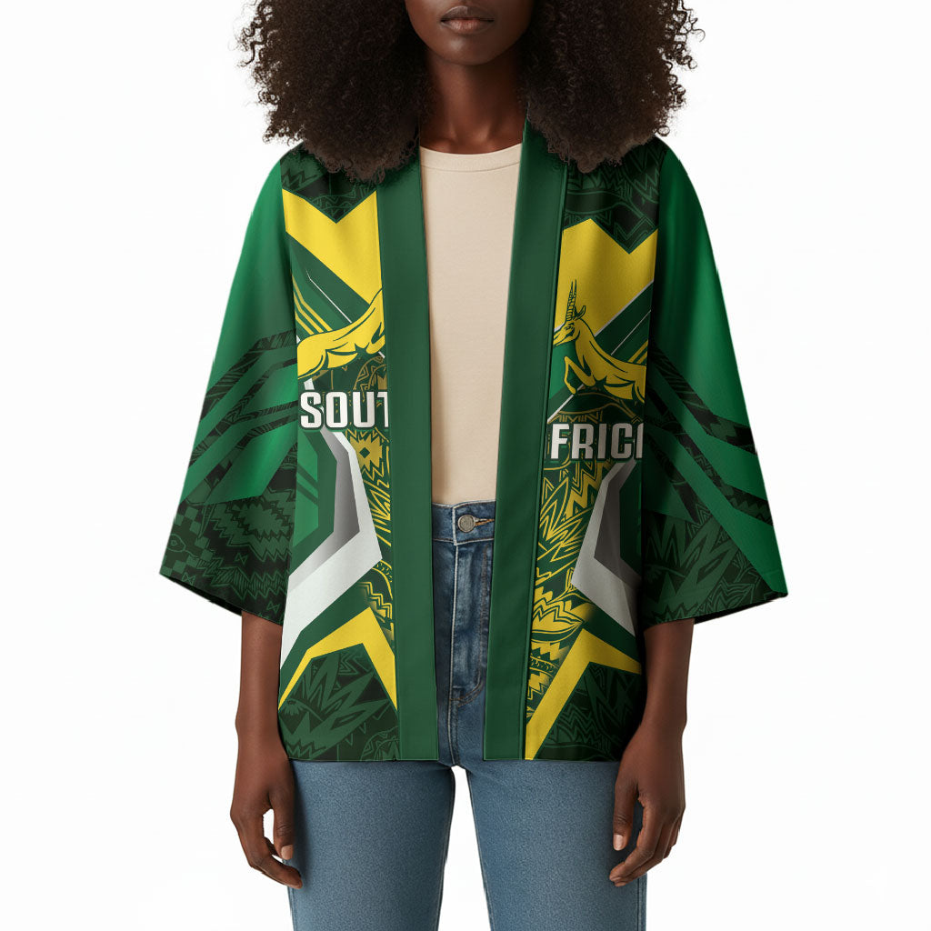 South Africa Springbok Custom Kimono Rugby se Grootste Wedywering