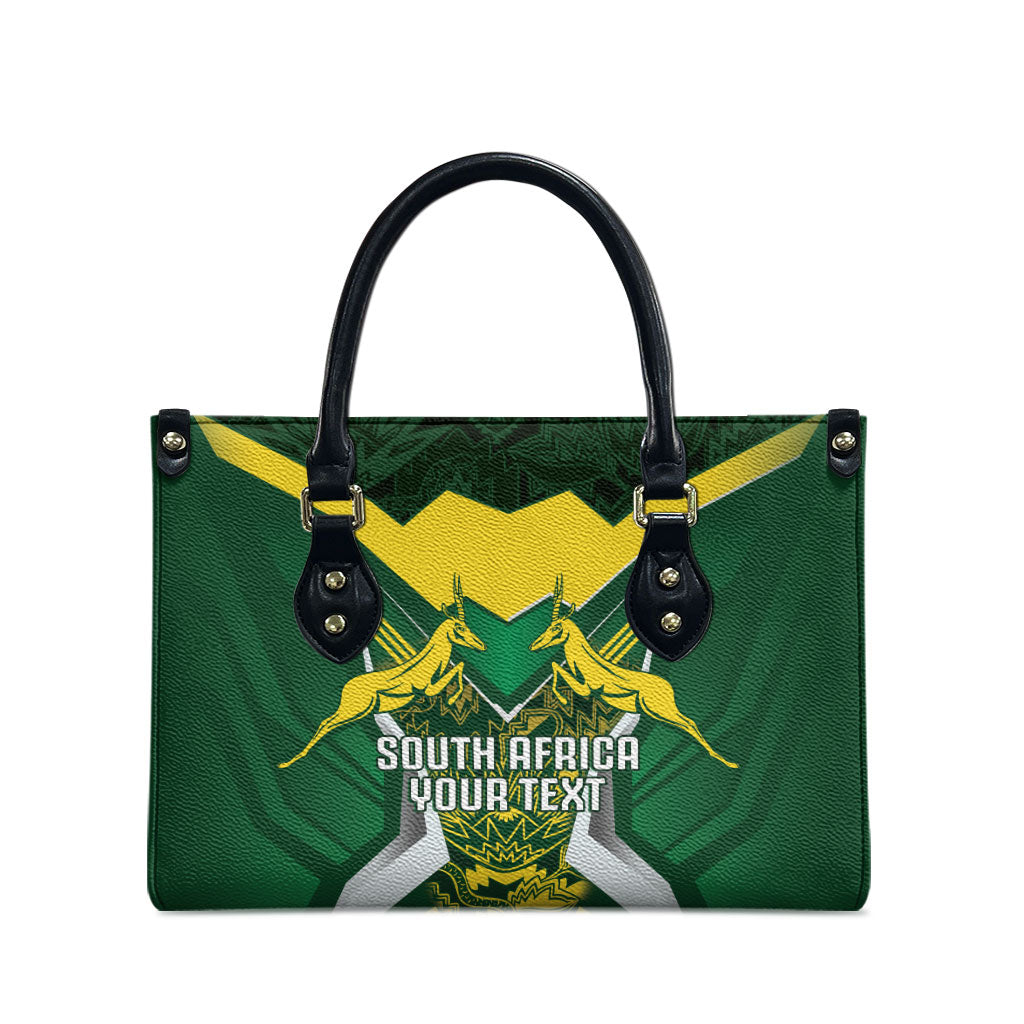 South Africa Springbok Custom Leather Bag Rugby se Grootste Wedywering