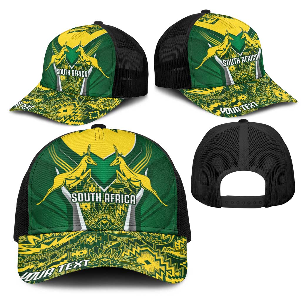 South Africa Springbok Personalized Mesh Trucker Cap Rugby se Grootste Wedywering