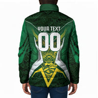 South Africa Springbok Custom Padded Jacket Rugby se Grootste Wedywering