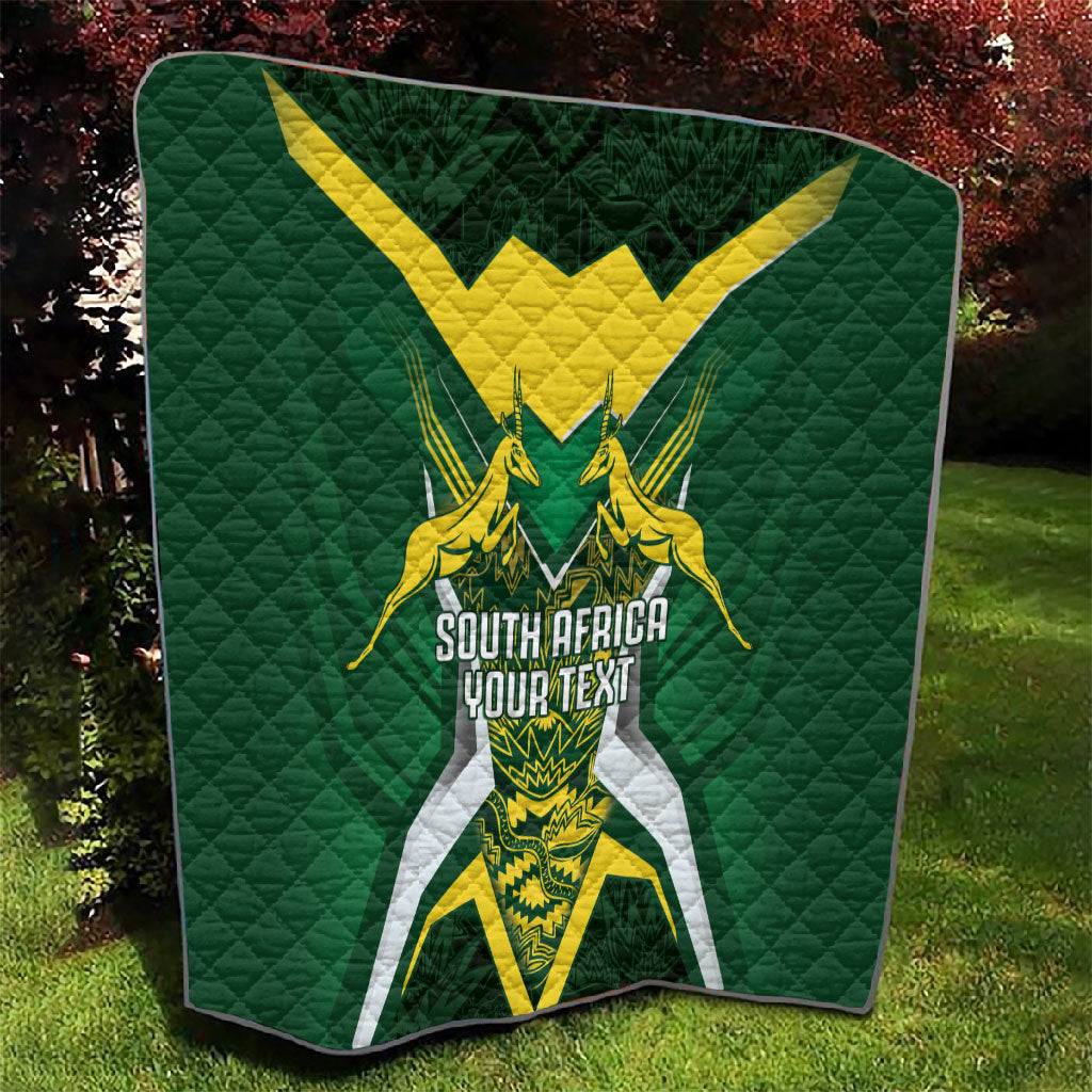 South Africa Springbok Custom Quilt Rugby se Grootste Wedywering
