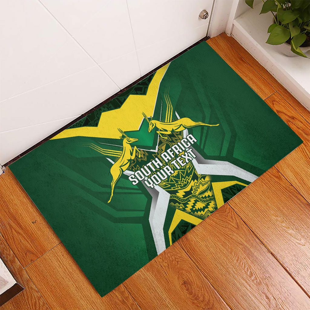 South Africa Springbok Custom Rubber Doormat Rugby se Grootste Wedywering