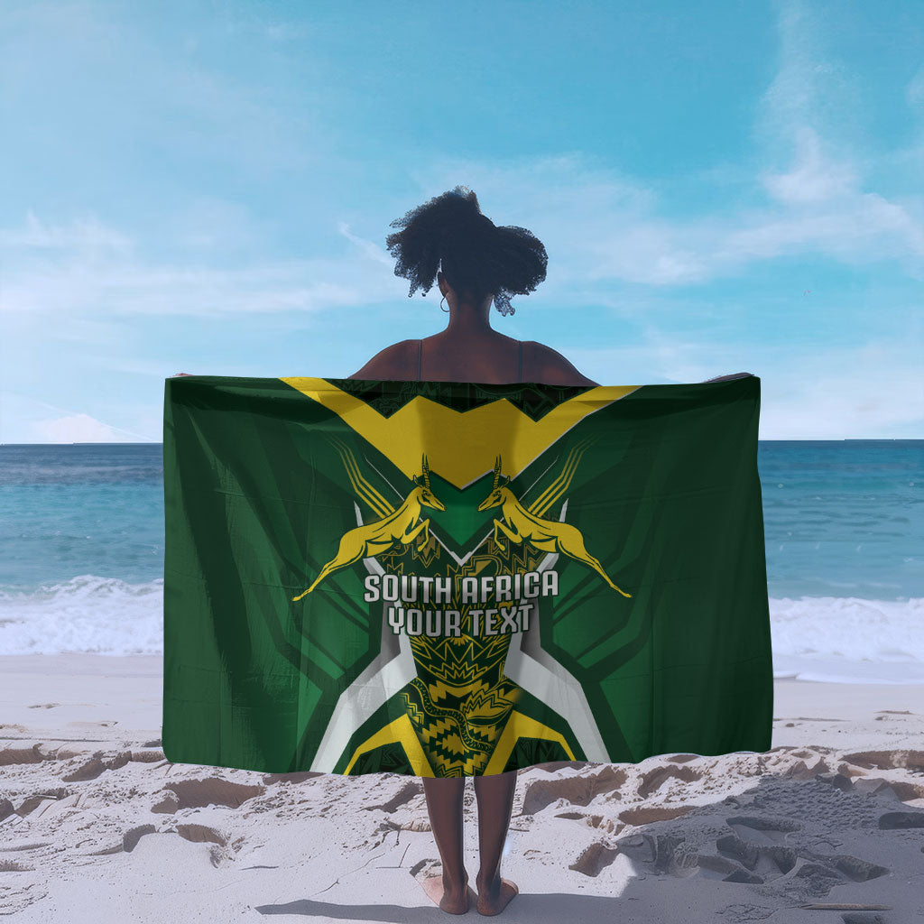 South Africa Springbok Custom Sarong Rugby se Grootste Wedywering