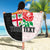 Custom Fiji England Rugby Beach Blanket Tapa Pattern and Rose Flower World Cup 2023 LT9 - Wonder Print Shop