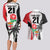 Custom Fiji England Rugby Couples Matching Long Sleeve Bodycon Dress and Hawaiian Shirt Tapa Pattern and Rose Flower World Cup 2023 LT9 - Wonder Print Shop