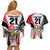 Custom Fiji England Rugby Couples Matching Off Shoulder Short Dress and Hawaiian Shirt Tapa Pattern and Rose Flower World Cup 2023 LT9 - Wonder Print Shop