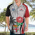 Custom Fiji England Rugby Hawaiian Shirt Tapa Pattern and Rose Flower World Cup 2023 - Wonder Print Shop