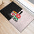 Custom Fiji England Rugby Rubber Doormat Tapa Pattern and Rose Flower World Cup 2023 - Wonder Print Shop