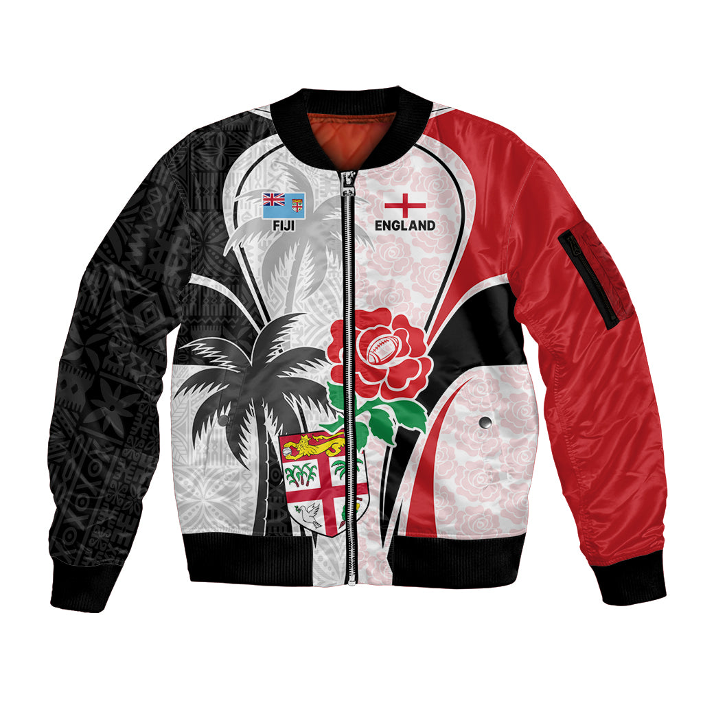 custom-fiji-england-rugby-sleeve-zip-bomber-jacket-tapa-pattern-and-rose-flower-world-cup-2023