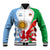 Wales Argentina Rugby Baseball Jacket The Welsh Dragon and Sol De Mayo World Cup 2023 LT9 - Wonder Print Shop