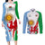 Wales Argentina Rugby Couples Matching Long Sleeve Bodycon Dress and Long Sleeve Button Shirts The Welsh Dragon and Sol De Mayo World Cup 2023 LT9 - Wonder Print Shop