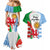 Wales Argentina Rugby Couples Matching Mermaid Dress and Hawaiian Shirt The Welsh Dragon and Sol De Mayo World Cup 2023 LT9 - Wonder Print Shop